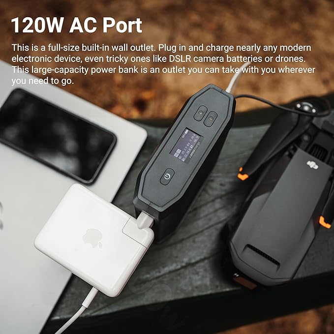 Omni Ultimate+ 38,400mah/142wh AC/DC/USB-C Professional Portable Power Bank, FAA Approved Max Capacity Portable Charger for Laptops, Universal Charger for All Devices, Travel-Friendly Power Solution