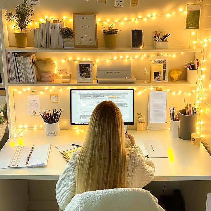 JMEXSUSS 250 LED Warm White Christmas Lights Outdoor Waterproof - 91.5ft Twinkle String Lights Indoor Plug in with 8 Modes for Bedroom Wedding Party Tree Garden Patio Decorations