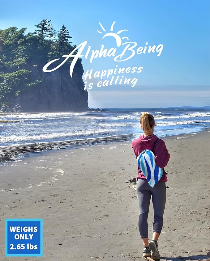 AlphaBeing Inflatable Lounger Beach Chair Accessories, Air Sofa Hammock Inflatable Couch for Camping Backyard Lakeside with Compression Sacks, Ideal Outdoor Gifts for Adults