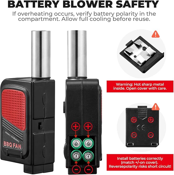 homenote Rapid Charcoal Chimney Starter Set Fireplace Accessories Lighter Cubes BBQ Heat Resistant Gloves Blower BBQ Tools（11.5" x 7" x 7"）