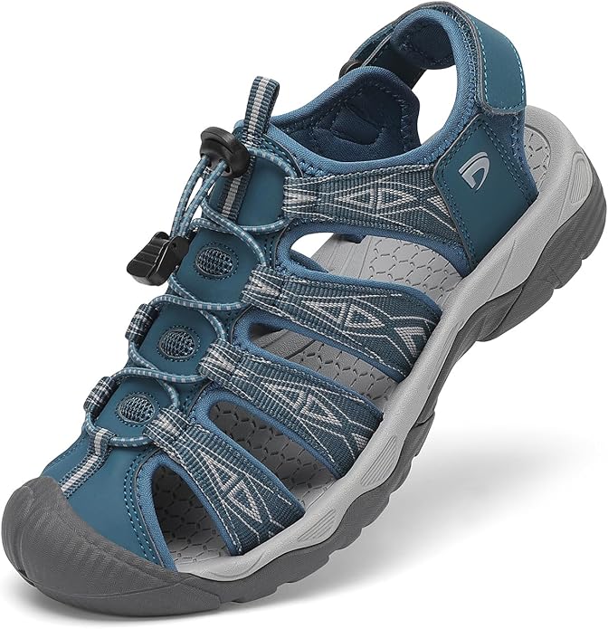 Dannto Women's Sport Hiking Sandals Closed Toe Outdoor Athletic Walking Sandal Lightweight Summer Water Shoes