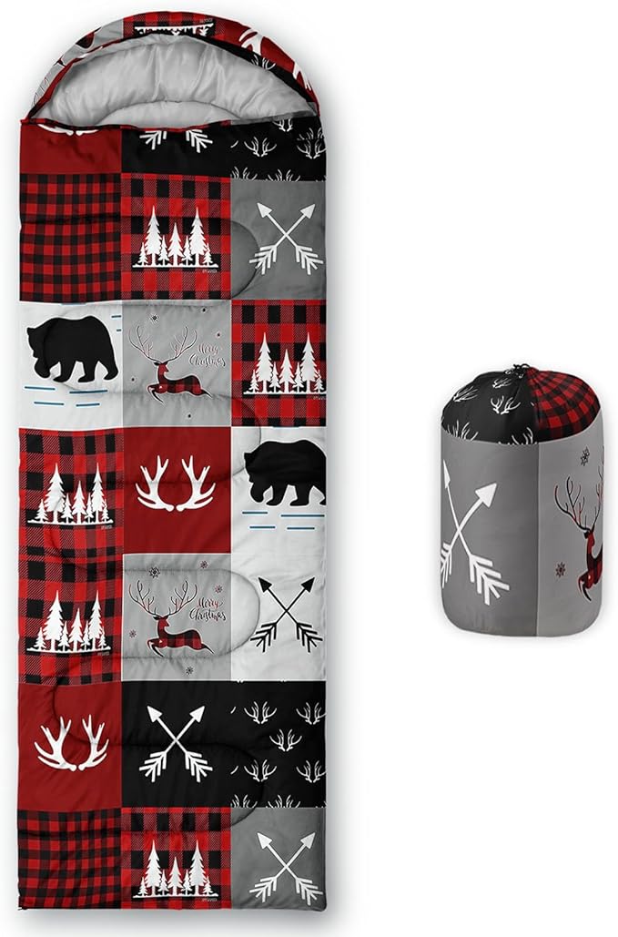 AILONEN Outer Space Astronaut Camping Sleeping Bags,Lightweight & Waterproof,3 Season Warm & Cool Weather,Cartoon Sleeping Bags for Kids,Boys Girls Travelling,Outdoors