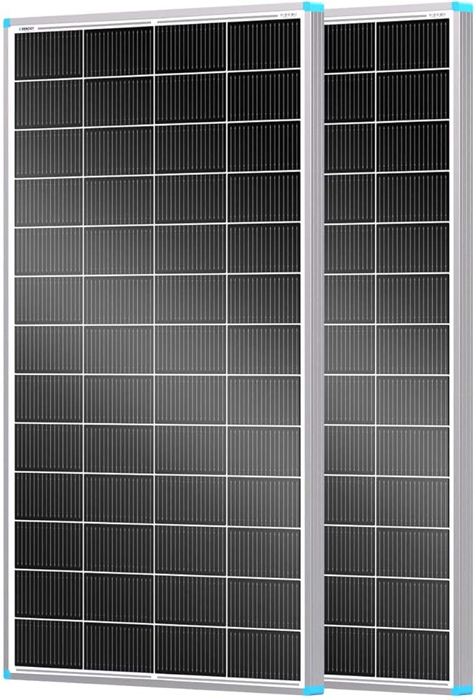 Renogy N-Type 400 Watt Solar Panel 24 Volt, 2Pcs 200W Solar Panels 16BB 25% High-Efficiency, PV Module Power Charger for RV Marine Cabin Roof Home Farm Battery and Other Off-Grid Applications