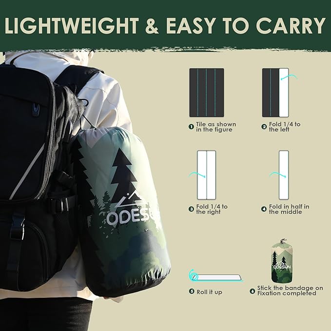 Down Camping Blanket Packable Outdoor Down Camping Blankets for Cold Weather Large Waterproof Puffy Blanket Lightweight Warm Down Camping Quilt - 78" x 55"