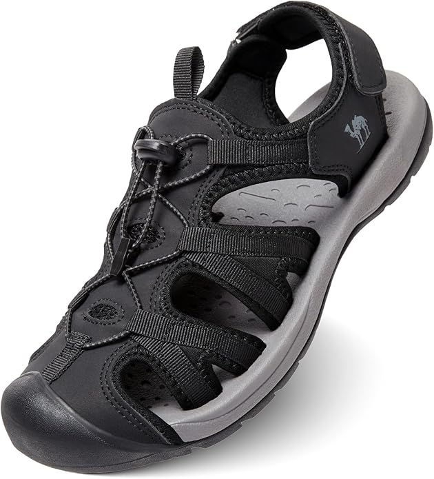 CAMELSPORTS Men's Hiking Sandals Closed Toe Outdoor Beach Sandal Waterproof Sport Fisherman Sandals Water Shoes