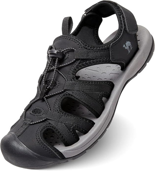 CAMELSPORTS Men's Hiking Sandals Closed Toe Outdoor Beach Sandal Waterproof Sport Fisherman Sandals Water Shoes