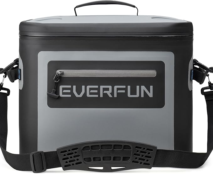 EVERFUN Soft Cooler 30 Can, Portable Insulated Small Cooling Lunch Box for Men and Women, Leakproof Ice Chest Bag for Travel, Beach, Camping, Beverage, Boating, Fishing, Tailgating, Work and Picnic