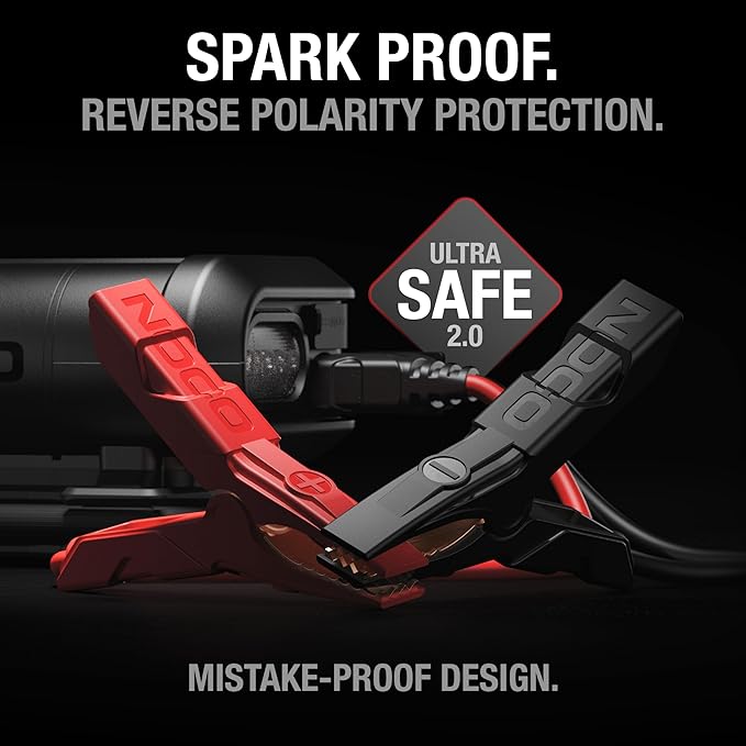 NOCO Boost+Air AX65: 2000A Jump Starter with Air Compressor Tire Inflator – Starts 8.0L Gas & 6.0L Diesel – 67 SLPM Airflow Inflates 0–40 PSI in 2 Minutes