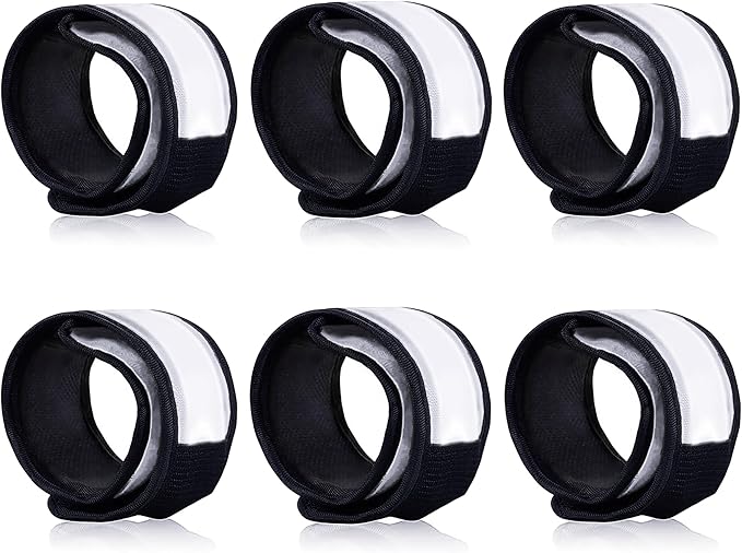 6 PCS LED Reflective Gear, LED Wristbands, LED Light Up Wristbands for Walking, Running, Jogging, Concerts, Sports, Camping, Sporting Events, Party, Rave Accessories