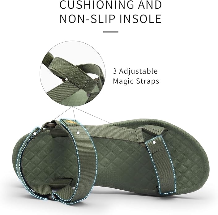 CAMEL CROWN Hiking Sport Sandals for Men Anti-skidding Water Sandals Comfortable Athletic Sandals for Outdoor Wading Beach