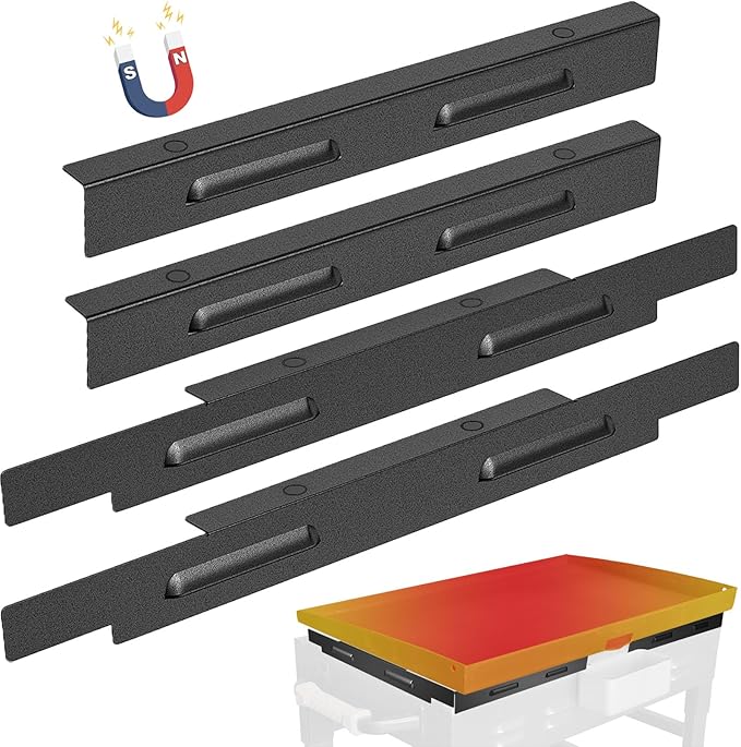 Wind Guards for Blackstone 28 inch Griddle, Magnetic Wind Screens, Blackstone Griddle Accessories, Fit with Hood, Rear Grease Cup and Side Shelf, Heat Shield for Side Table, Grilling Gifts, Black