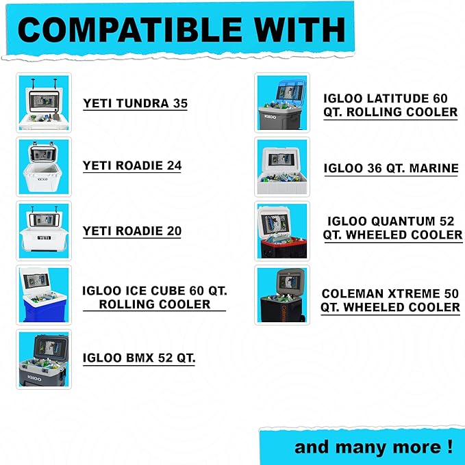 Cooler Storage Net Bag High Capacity Nylon Mesh Storage Net Cooler Organizer for Coolers - 2 Pack