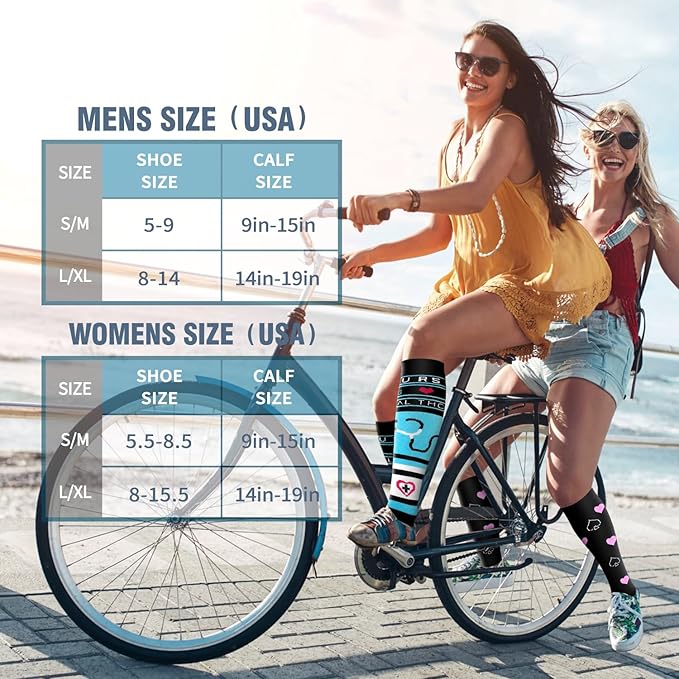 6 Pack Copper Compression Socks for Women and Men Circulation-Best Support for Medical, Running,Nursing,Athletic