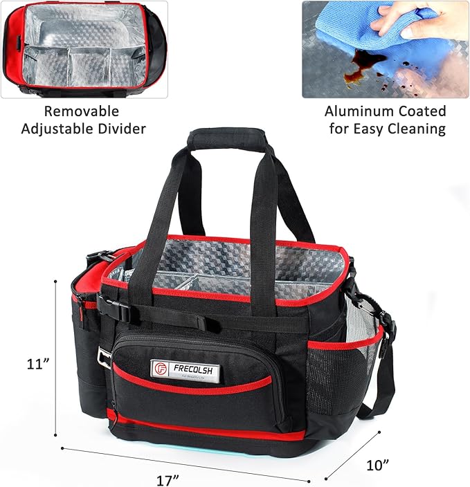 Large Grill Caddy with Hard Base - Blakstone BBQ Organizer, Picnic & Camping Utensil Caddy, Tailgating Essentials, Grill Gifts for Men