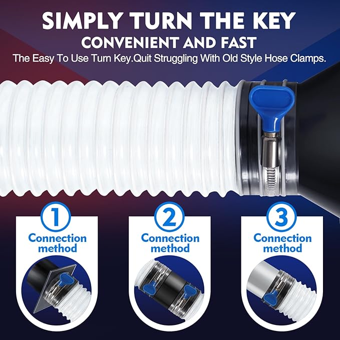 4" x 10' PVC Dust Collection Hose, Puncture-Resistant, Heavy-Duty Flexible Clear Fume Hose with Carbon Steel Wire Coil for Dust Collection Systems, Woodworking, Workshops