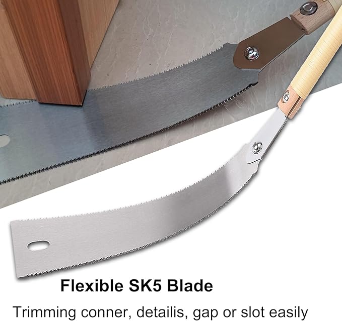 10” SK5 Blade Hand Saw, Double Edge 3 Side Grinding Teeth Japanese Pull Saw, Impulse Hardening Steel Teeth,Sharp and Light Woodworking Tools Gift for Men Women Carpenter and DIY Hobbyist