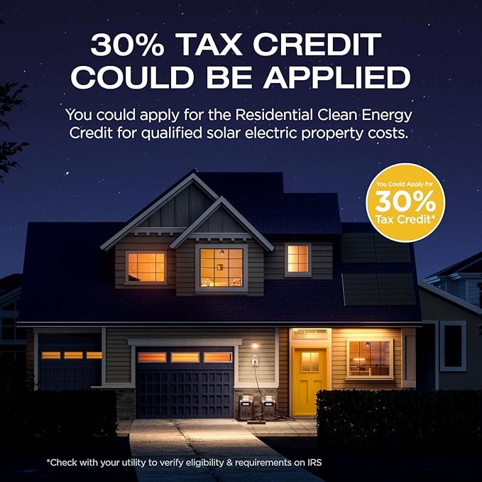 EF ECOFLOW Solar Generator 120V/3.6KWh DELTA Pro with 400W Portable Solar Panel, 23% High Efficiency, 5 AC Outlets, 3600W Portable Power Station for Home Backup Outdoors Camping RV Emergency