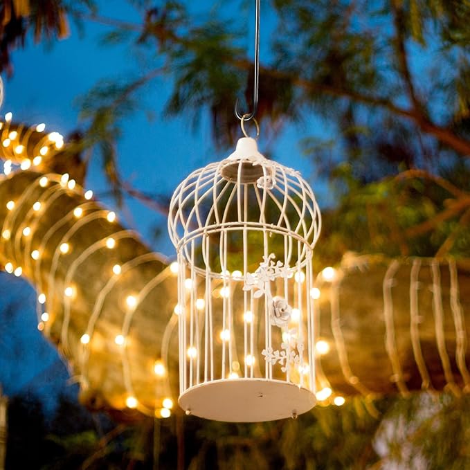 6 Pack 36 Inch Large S Hooks for Hanging Plants Black Metal Plant Hanger Long Outdoor Hanging Tree Hooks for Tree Branch, Bird Feeder, Basket, Lantern, Indoor Closet, Garden