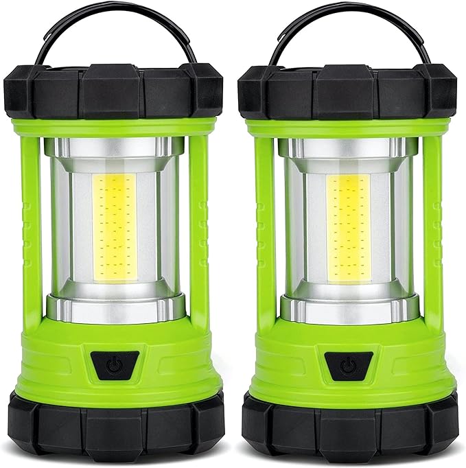Rechargeable Camping Lantern, 3000LM 5 Light Modes Camping Light 4400 Capacity Phone Charger LED Impact-Resistant Flashlight Lantern Portable Waterproof Hurricane Lanterns for Emergency