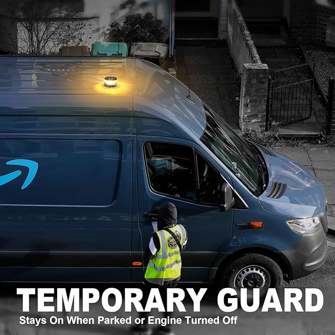 Agrieyes USB-C Wireless Beacon Light, 32 LED Rechargeable Strobe Lights with Magnetic, Mini Amber Flashing Warning Emergency Safety Lights for Trucks Vehicles Tractor, Portable Waterproof