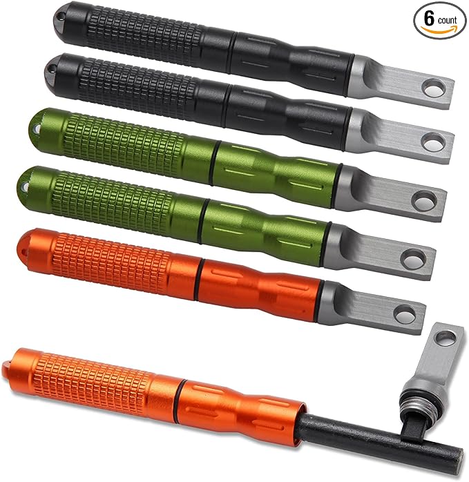 Ferro Rods - Fire Starter Sticks Fire Striker Flint and Steel Fire Starter Kit Survival Flint Fire Steel Spark Magnesium Rod for EDC, Camping,Hiking,Bush-Craft,Emergency Survival Kits