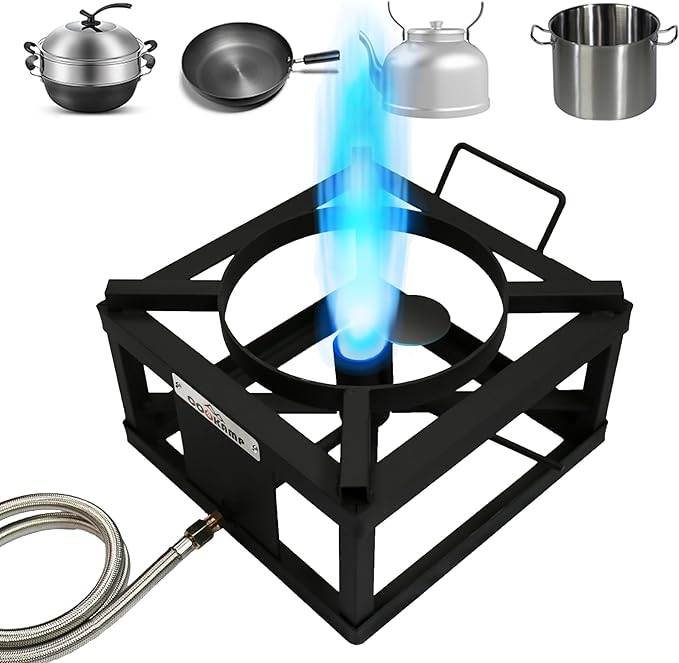 High-Pressure Single Burner Propane Stove With Jet Burner - Perfect for Backyard Cookouts,Tailgating, and So Much More!SA1050