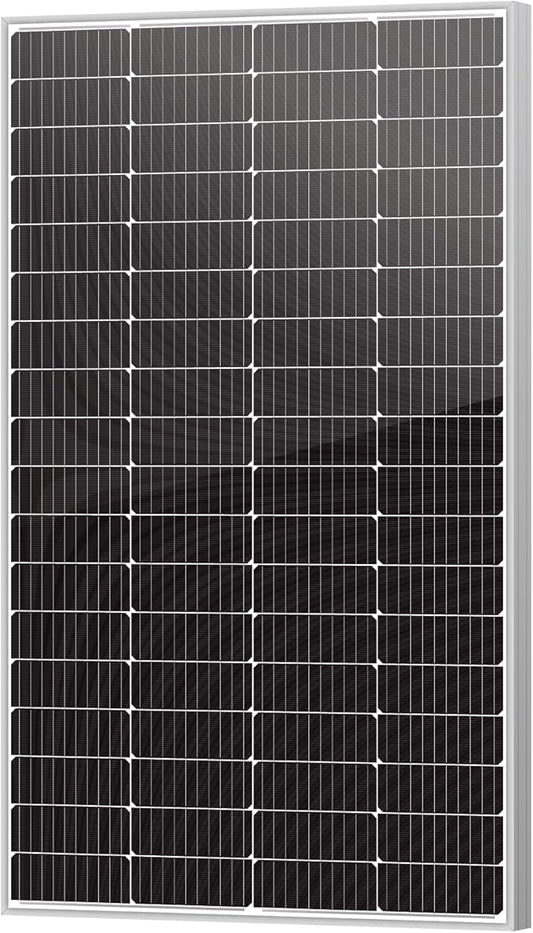 Newpowa 10BB 200W 24V Monocrystalline 200 Watt 24Volt Solar Panel Designed for 24V Charge System Off Grid, High Efficiency Mono Module RV Marine Boat Off Grid (200W New)