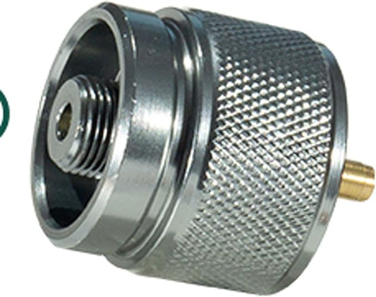 Camping Stove Adapter, Camping Backpacking Stove Convert Connector 1L Outdoor Propane Small Tank Input EN417 Lindal Valve Output, Camp Fuel Adapter for Outdoor Backpack Hiking