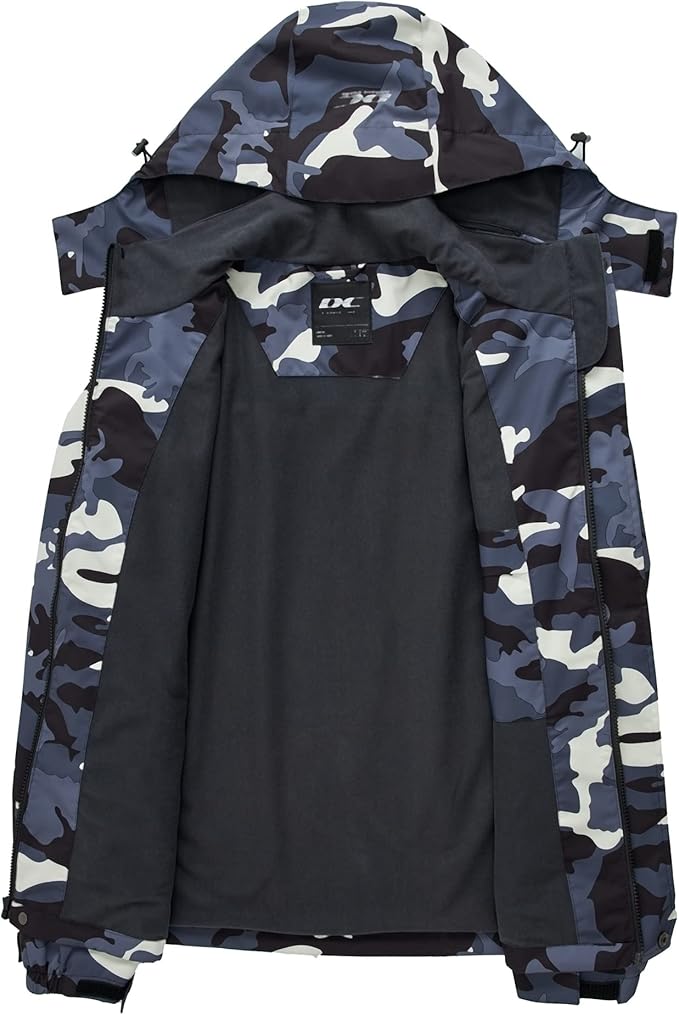 Diamond Candy Men's Hooded Waterproof Jacket Lightweight Rain Jacket Outdoor Casual Sportswear