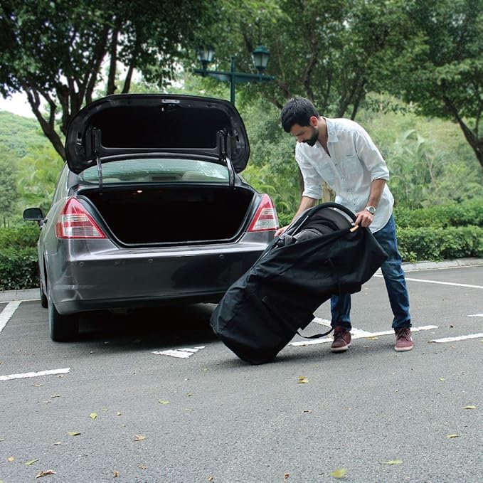 INFANZIA 45 inch Duffel Travel Sports Equipment Bag, Long Luggage Bag with Upgrade Zipper Water Resistant, Extra Large Foldable Storage Bag for Camping, Tent, Tripod, Fishing