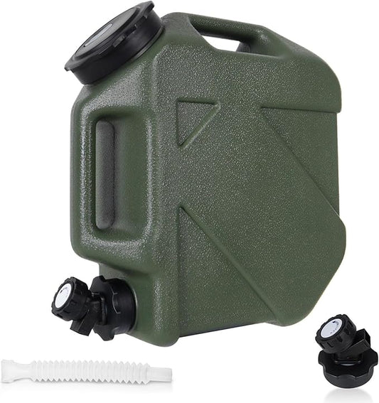 5 Gallon Water Jug, Camping Water Container BPA Free Water Storage with Spigot No Leakage Portable Emergency Water Tank for Outdoor Hiking Camping Picnic Supplies