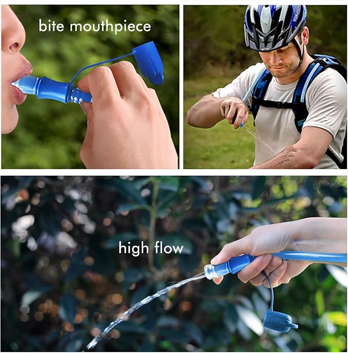 Hydration Bladder, 1.5-2-3L Water Bladder for Hiking Backpack, BPA-Free Leak Proof Water Reservoir Storage Bag, Water Pouch Hydration Pack for Camping Cycling Running