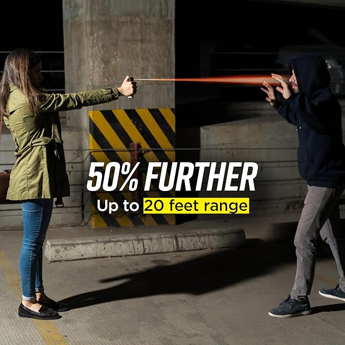 Guard Dog Security Pepper Spray for Self Defense, OC Spray with Belt Clip, Maximum Police Strength, Flip Top Safety for Quick and Accurate Aim, 20 Feet Range, 2 fl oz