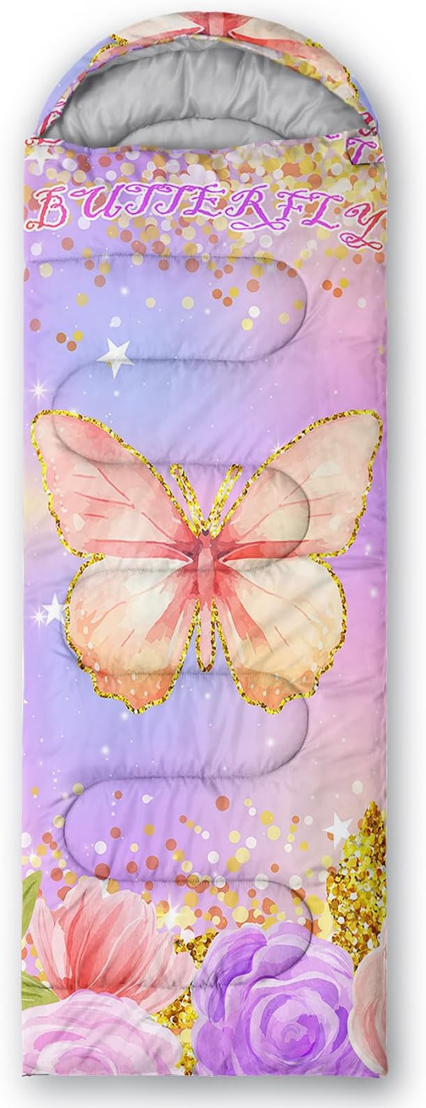 HOSIMA Dear Hunting Pattern Cold Weather Sleeping Bags for Adults,Black Light Weight Sleeping Bags for Kids Adults,WaterProof Sleeping Bags for Outdoors Hiking.