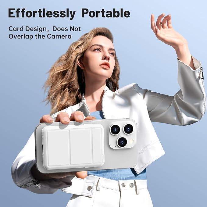 Azmuth for Magsafe Battery Pack, 10000mAh Magnetic Power Bank 22.5W PD Fast Charging with LED Display Wireless Portable Charger for Magsafe with Stand for iPhone 17/16/15/14/13/12/Pro/Pro Max