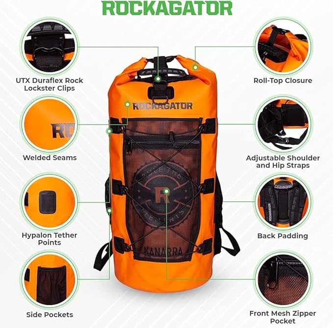 Waterproof Backpack - 40 Liter HYDRIC Series Water Proof Floating Dry Bag River Pack