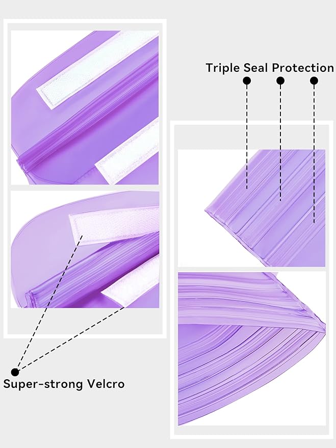 HEETA Waterproof Fanny Pack, Waterproof Pouch Dry Bag 2/3/4 Pack for Phone Passport Purse, Adjustable Waist Strap for Swimming Kayaking Boating Paddle Board Accessories Cruise Beach Camping Essentials