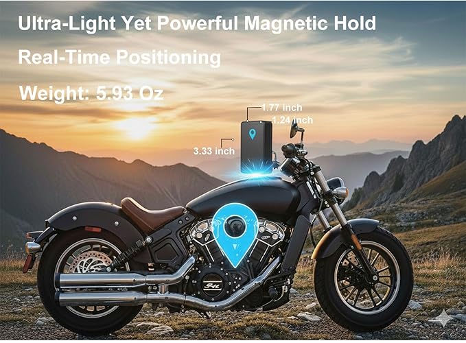 4G LTE GPS Tracker for Vehicles - Real-Time Tracking, Geo-Fence Alerts, IP67 Waterproof - Magnetic Hidden Tracker Device with 90-Day Playback, SOS (USA/Canada Coverage, Subscription Required)