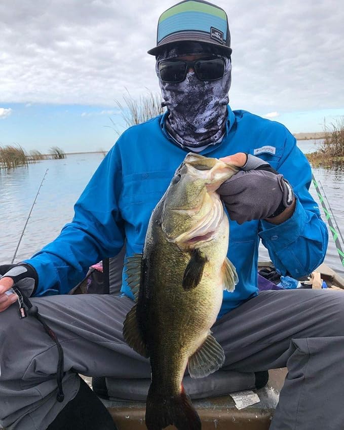 BASSDASH Winter Balaclava Fleece Ski Mask Ninja Hood Neck Warmer Fishing Hunting