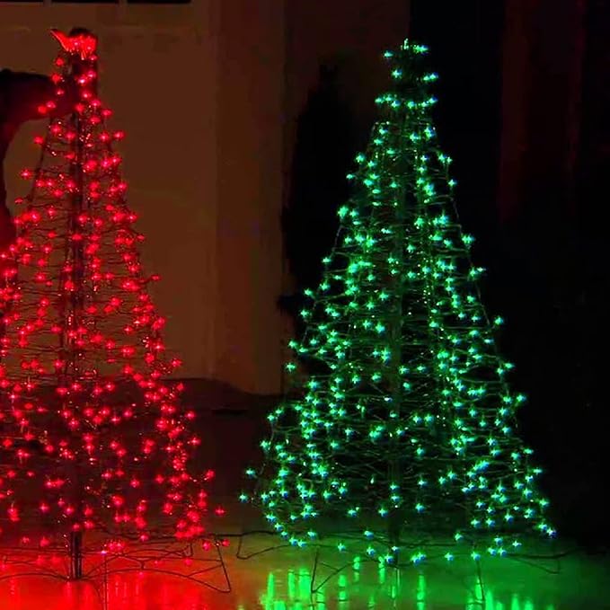 Dazzle Bright St. Patrick's Day String Lights, 100 LED 33FT Waterproof Connectable String Lights, 120V UL Certified Christmas Decorations for Garden Yard Indoor Outdoor (Green)