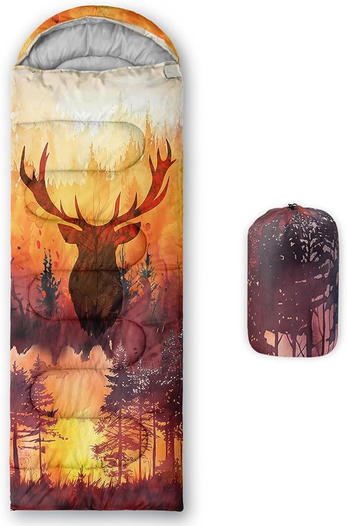 AILONEN Blue Glowing Basketball Sleeping Bag for Kids Boys,Warm and Cool Weather,Lightweight,Waterproof Backpacking,City Theme Ball Sports Sleeping Bag for Camping