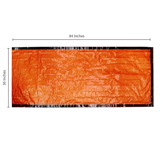 Primacare CB-3684 Emergency Sleeping Bag for Survival – Mylar Blanket/Tent Used for Emergencies, Camping, Hiking, Hunting, Marathons, Outdoors, and Perfect for Medical First Aid Supply Kits, Adult