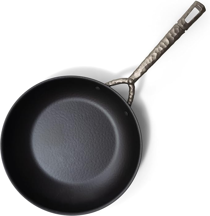 Alva Artist 9.5" Blue Carbon Steel Frying Pan – Pro-Grade Searing, Pre-Seasoned & Naturally Non-Stick, PFAS-Free – Heats 3× Faster Than Cast Iron – Oven, Grill & Induction Safe, Lightweight Design