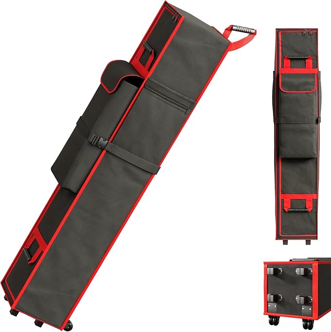 10 x 10 x 62 inch Tent Bag Replacement Part, Designed for 10 x 10 pop-up Tents, Comes with Handles and Rollers for Easy Carrying. Made of 800D Waterproof Oxford Fabric, Durable and Waterproof.