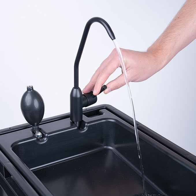 BOXIO - Portable Sink - Compact Mobile Sink for Camping, Garden, Outdoor Events, Worksite, RV, Indoor