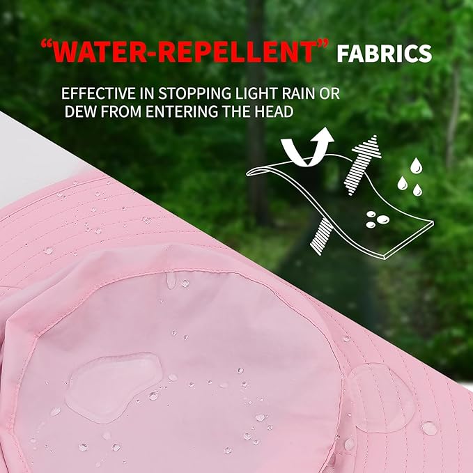 Fishing Hat Sun Protection Hat Mosquito Head Net for Outdoors Bucket Hat with Hidden Net Mesh