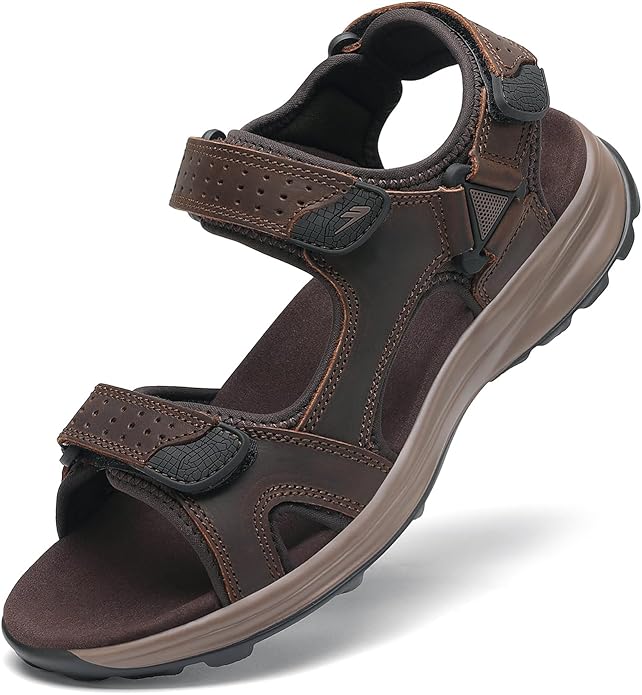 FLARUT Men's Sport Sandals Outdoor Hiking Sandal Open Toe Walking Sandals for Summer Beach Water Shoes