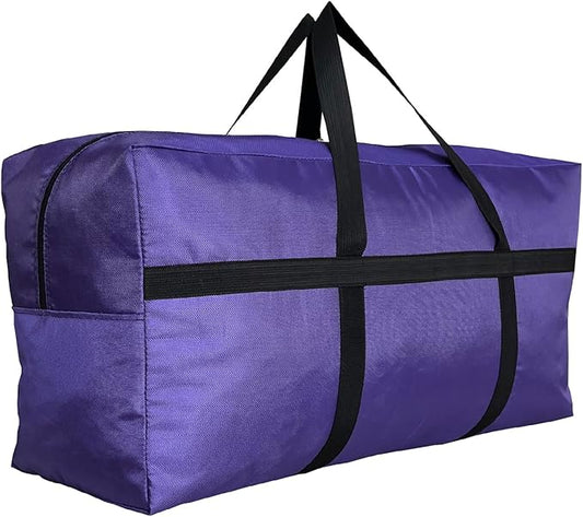 Extra Large Storage Duffle Bag with Zippers and Handles, Big Foldable Duffle Bag for Travel