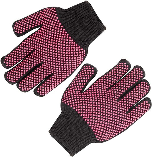 HTVRONT Heat Resistant Gloves for Sublimation - 2Pcs Heat Gloves for Sublimation, Hair Styling, Flat Iron - Thicker and Plus Size, Heat Resistant Work Gloves for Women, Universal Fit - (Plus Size)