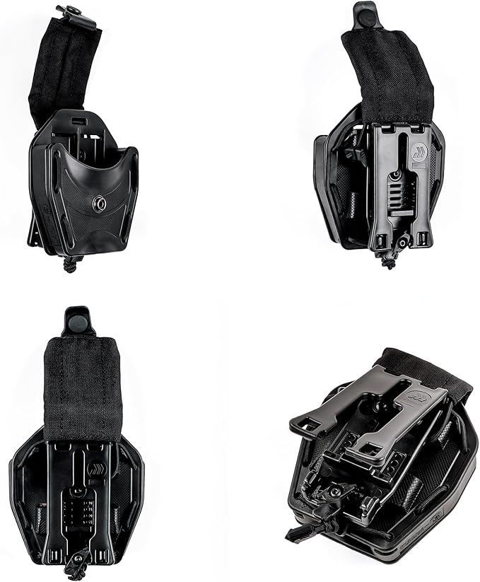 Hero’s Pride MOLLE Handcuff Case - Cover Top Universal Fit Flex Handcuff Pouch for Duty Belts Up to 2.5" Wide - Law Enforcement Handcuff Holder Mounts on Tactical Belt and Vest - Easily Stackable